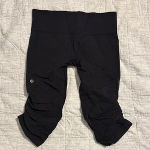 Lululemon Black High-Waisted Cropped Leggings